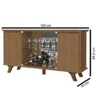 Balcão Buffet 4 Portas 3 Prateleiras Requinte F08 Freijó - Mp