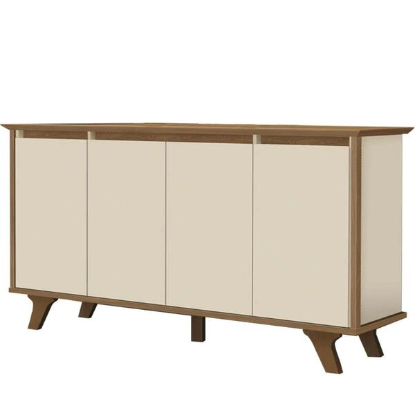 Balcão Buffet 4 Portas 3 Prateleiras Supreme F08 Freijó/off W