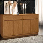 Balcão Buffet 4 Portas E 2 Gavetas De 150cm Em Mdf Lorient -