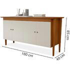 Balcao Buffet 4 Portas Mdf 02813603 Lpa
