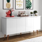 Balcão Buffet 4 Portas Outlet - Branco - Rpm Móveis