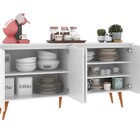 Balcão Buffet 4 Portas Outlet - Branco - Rpm Móveis