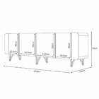 Balcão Buffet 4 Portas Saluti Hb Móveis