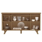 Balcão Buffet 4 Portas Supreme F08 Freijó - Mpozenato