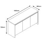 Balcao Buffet 50523 3 Portas 160cm Dcasa