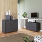 Balcão Buffet 5 Portas Bko 93 Preto - Brv