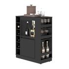 Balcão Buffet Adega Bar Com Prateleiras E Nichos Para Vinho P