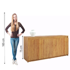 Balcão Buffet Aparador 3 Portas Linux Viero