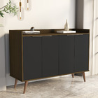 Balcão Buffet Aparador 4116 Pés Retrô - Jb Bechara Canela/pre