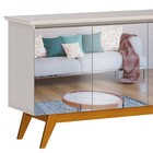 Balcão Buffet Aparador 4 Portas Com Espelho Classic I04 Off W