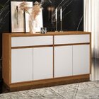 Balcão Buffet Aparador De 150cm Para Sala De Jantar 4 Portas