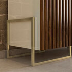 Balcão Buffet Aparador Decorativo 130cm Palestra Ripado Mdp/m