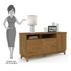 Balcão Buffet Aparador Pozzi L02 Madero Canela Mpozenato