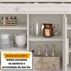 Balcão Buffet Aparador Rubi Com 3 Portas E 1 Gaveta Com Repar