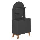 Balcão Buffet Bali 2 Portas 3 Prateleiras Preto - Artely Móve