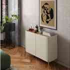 Balcão Buffet Bend 99 Cm Louro-luna/dourado Incolar