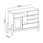 Balcão Buffet Cantinho Do Café 1 Porta 2 Gavetas Naturale/bra