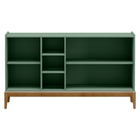 Balcão Buffet Com 3 Portas E Nichos Em Madeira Maciça Milão V