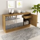 Balcão Buffet Com Espelho Tecnomobili Natural