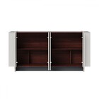 Balcão Buffet Copacabana 4 Portas 2 Prateleiras Off White/nog