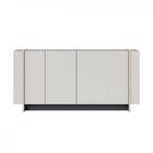 Balcão Buffet Copacabana 4 Portas 2 Prateleiras Off White/nog