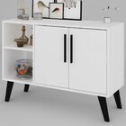 Balcão Buffet Copenhague 2 Portas Branco - Pnr Móveis