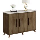 Balcão Buffet Diamante Freijó Com Off White - Rv Móveis