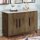 Balcão Buffet Diamante Freijó Com Off White - Rv Móveis