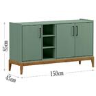 Balcao Buffet Em Mdf/madeira Maciça 2914 Milao Fnt