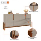 Balcão Buffet Lizz 4 Portas Off White/cedro 050518 - Casa D
