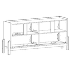 Balcão Buffet Lizz 4 Portas Off White/cedro 050518 - Casa D