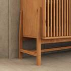 Balcão Buffet Madeira 170 Cm Ripado 3 Gavetas Sala De Jantar