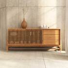 Balcão Buffet Madeira 170 Cm Ripado 3 Gavetas Sala De Jantar