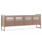 Balcão Buffet Mh-5368 Herval 4 Portas 204 Cm Palha Natural Ma