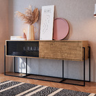 Balcão Buffet New Vermont E Preto 188 Cm - D'rossi