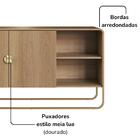 Balcao Buffet Organico 2 Portas 135 Cm 28071 Artesano