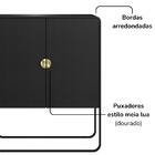 Balcao Buffet Organico 2 Portas 90 Cm 28065 Artesano