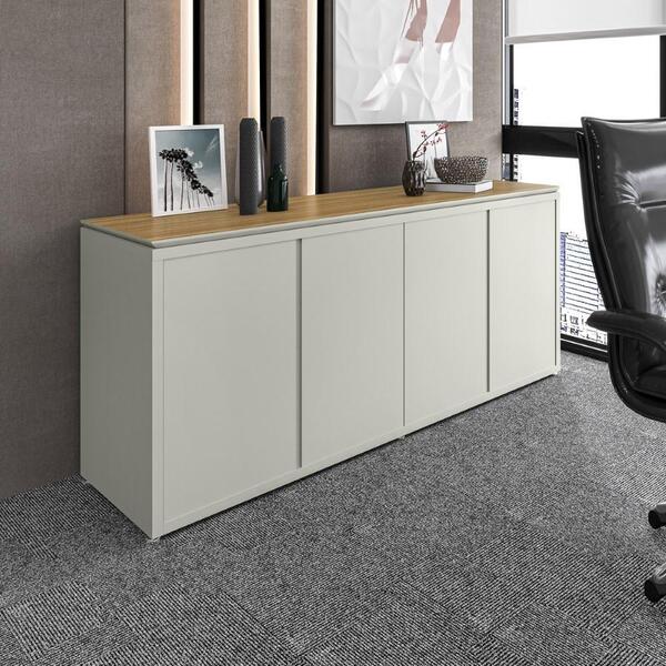 Balcão Buffet Para Escritório 4 Portas 180cm Oslo