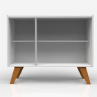 Balcão Buffet Para Sala De Estar 03 Portas Vigo N01 Ypê Off W