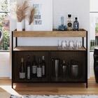 Balcão Buffet Para Sala De Jantar 2 Portas Pés Metálicos York