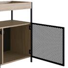 Balcão Buffet Para Sala De Jantar 2 Portas Pés Metálicos York