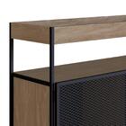 Balcão Buffet Para Sala De Jantar 2 Portas Pés Metálicos York