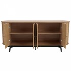 Balcão Buffet Premium 100% Mdf 4 Portas 1 Prateleira Freijó/p