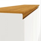 Balcão Buffet Ravena 4 Portas Branco/marrom - Pnr Móveis