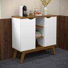 Balcão Buffet Retrô 2 Portas Prism - Branco - Patrimar Móveis