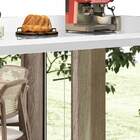 Balcão Buffet Retrô Com Espelho Delta 2 Portas Branco Gloss -