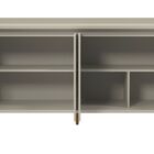 Balcao Buffet Retrô Com Espelho Delta 4 Portas Off White - Mo