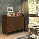 Balcão Buffet Retrô Delta 2 Portas Malbec - Moveisaqui