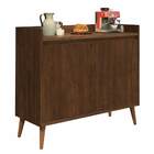 Balcão Buffet Retrô Delta 2 Portas Malbec - Moveisaqui