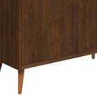 Balcão Buffet Retrô Delta 2 Portas Malbec - Moveisaqui